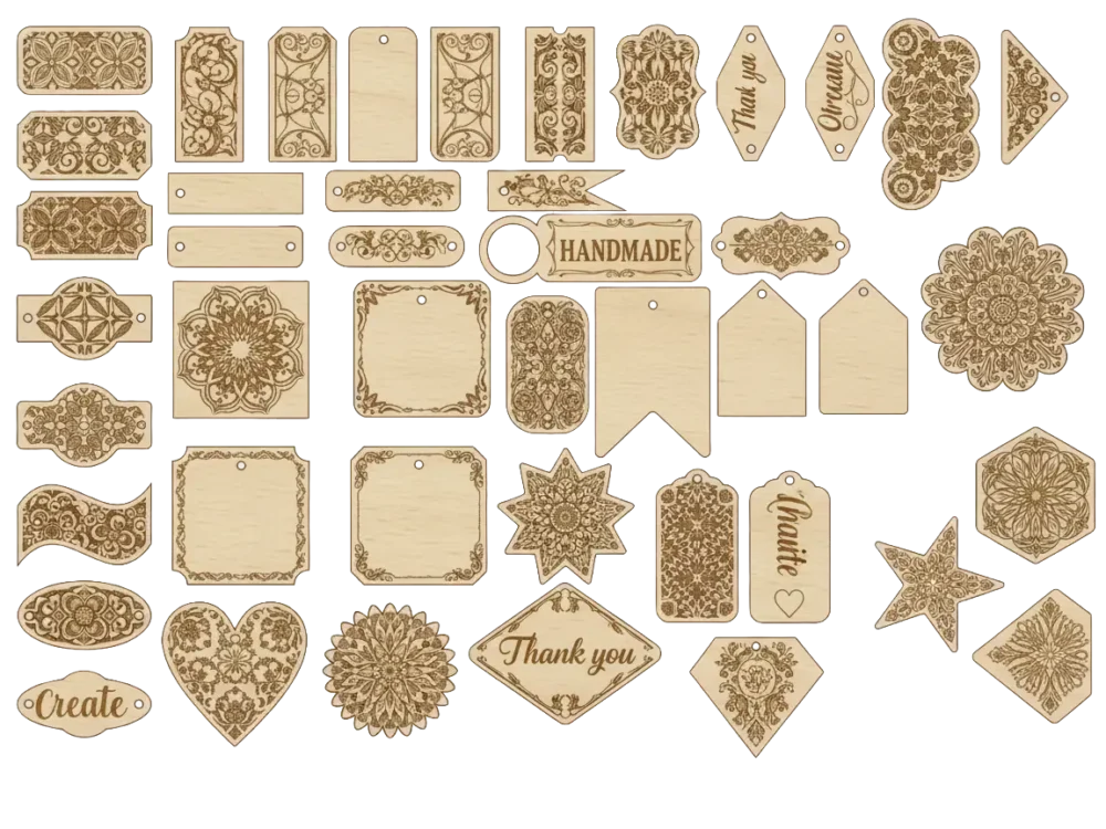 MDF Keychains and Tags