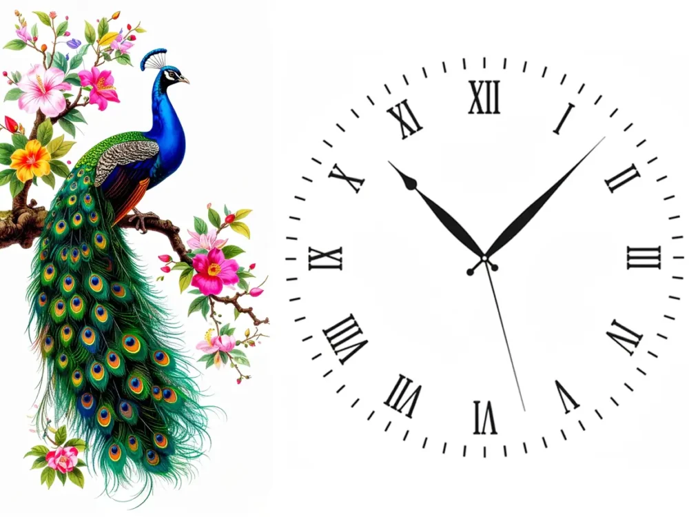 Peacock Wall Clock
