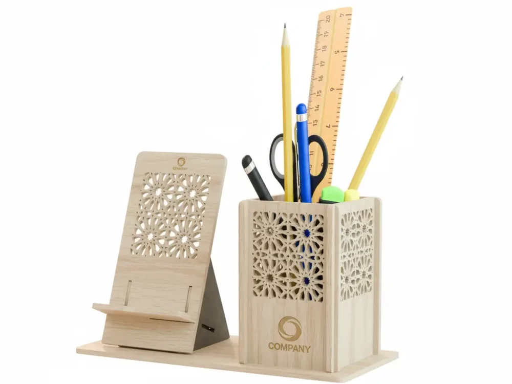Pen Holder with Mobile Stand